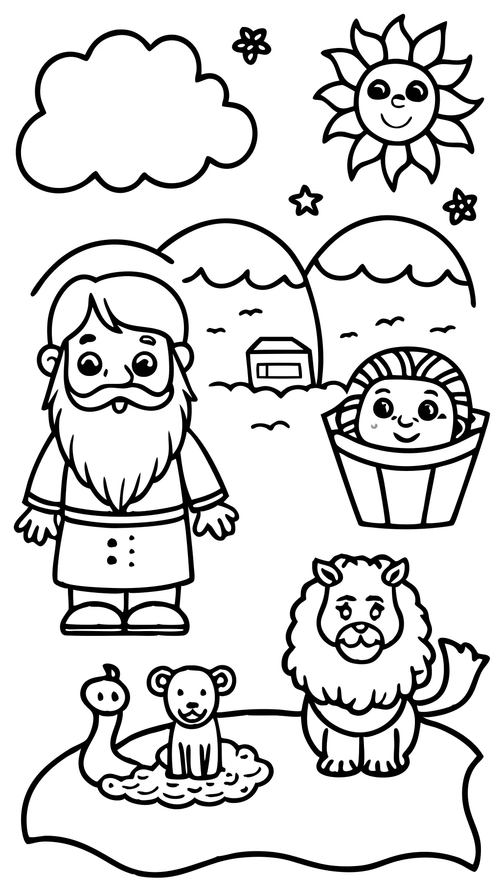 preschool bible coloring pages